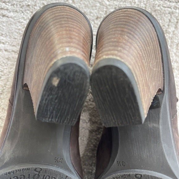 Paul Green Munchin Women Chelsea Boots 6.5 Brown Heeled Slouchy Suede Leather 3” - Picture 8 of 12